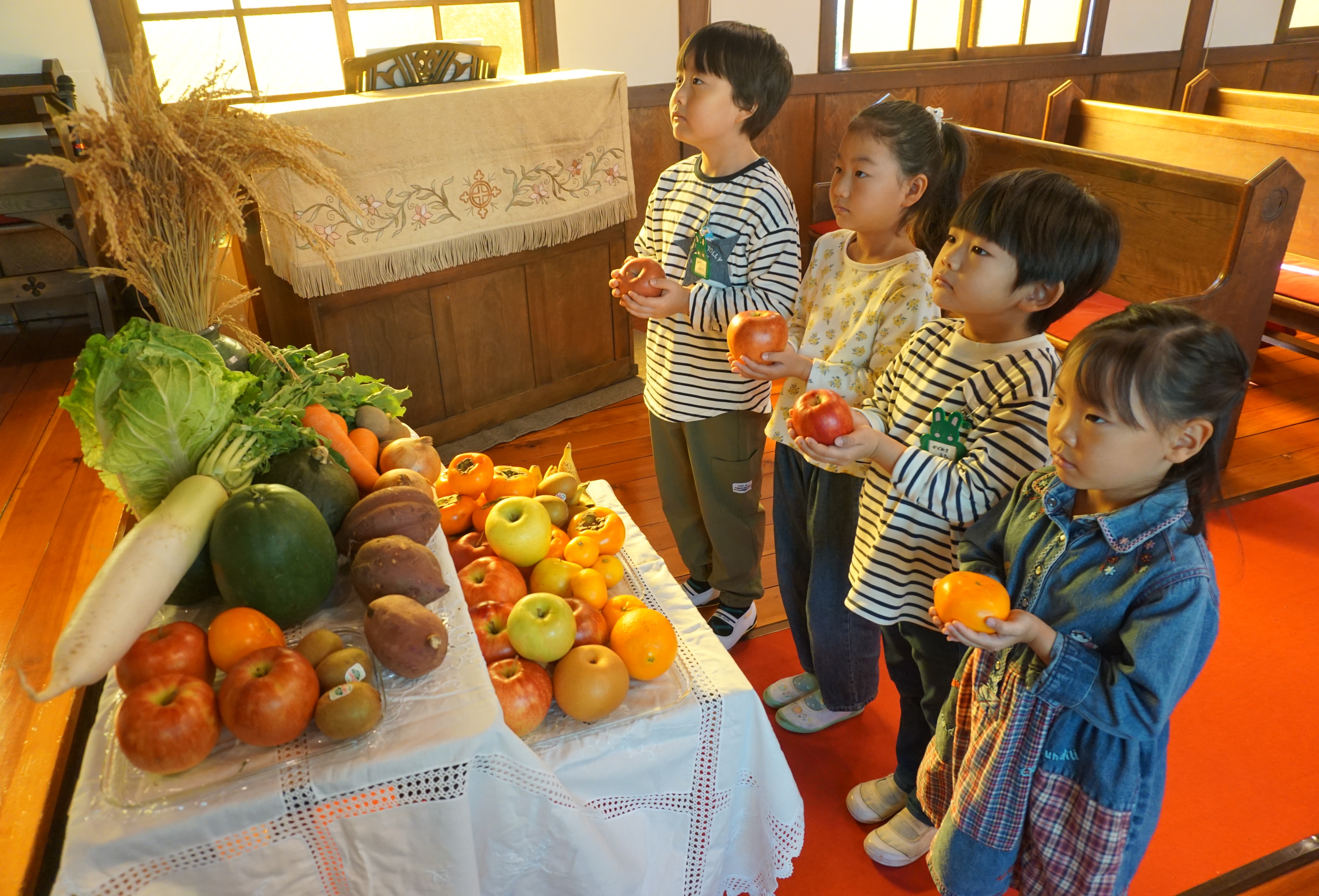 収穫感謝礼拝の写真